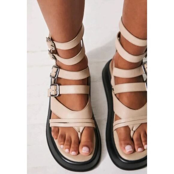 New Free People Jojo Gladiator Sandals Size 37 - Picture 2 of 7